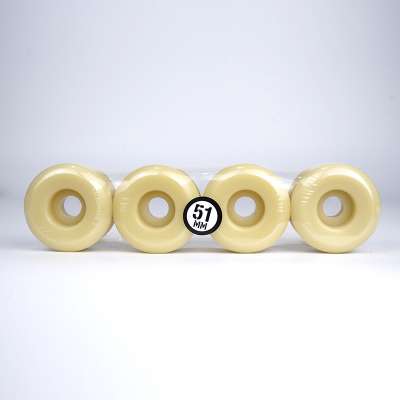 New Formula Concial Shape Metal Mold Natural Color Horizontal Package Skateboard Wheels In 51mm Size 104A hardness