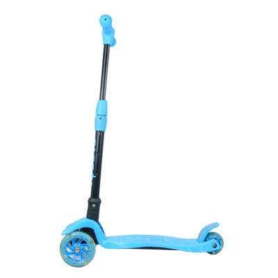 fashion design foldable adjustable kick kids scooter with 3 flash wheels for kids with CE standard