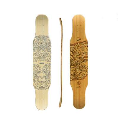 KOSTON Dancing Style Longboard Deck Made From Bamboo Mix With Canada Maple And Glassfiber