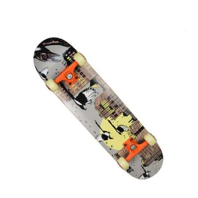 Custom Brand High Quality Canadian Maple Deck Complete Skateboard with High Rebound Wheels