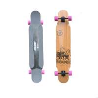 Hot selling KOSTON maple wood completed longboard with dying