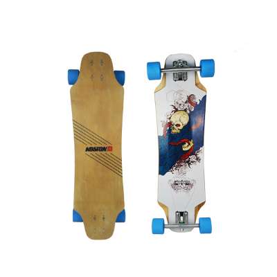 KOSTON downhill and freeride style completed longboard , longboard complete with glassfiber material