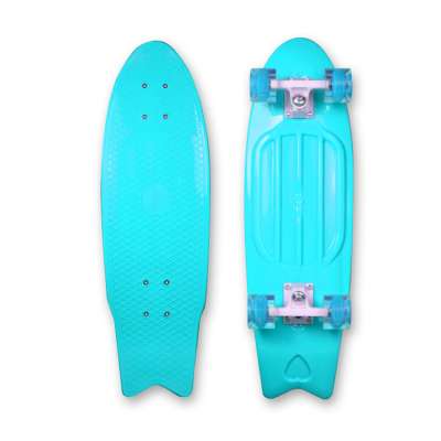 Fish Shape Complete 28 Inch Cruiser Plastic Skateboard with Customized Available