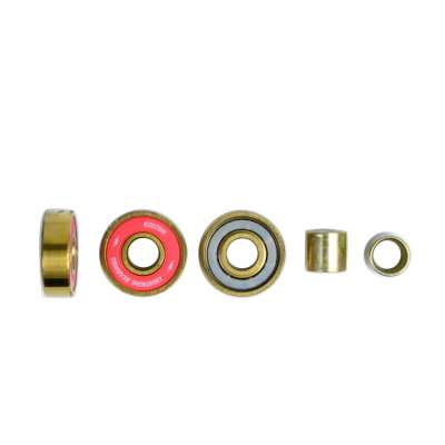 608 Gold Skateboard Bearings with Titanium Nitride Surface Treatment