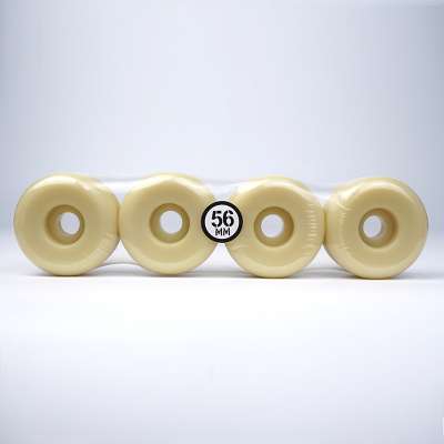 Custom Top-level Conical Natural Skateboard Wheels of 56mm and 104A