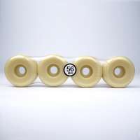 Custom Top-level Conical Natural Skateboard Wheels of 56mm and 104A