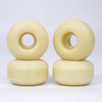 New Formula Flat Shape High Precision Metal Mold Natural Color Skateboard Wheels In 52mm Size 104A hardness