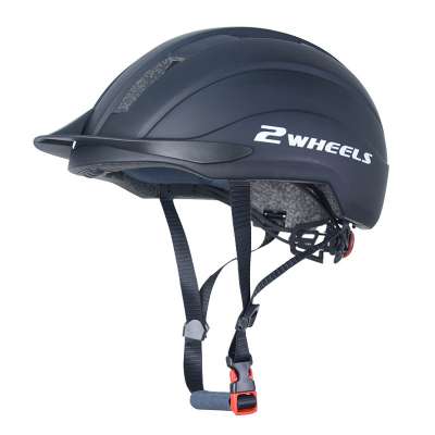 One-piece riding scooter helmet with bluetooth and warning light for teens and adults